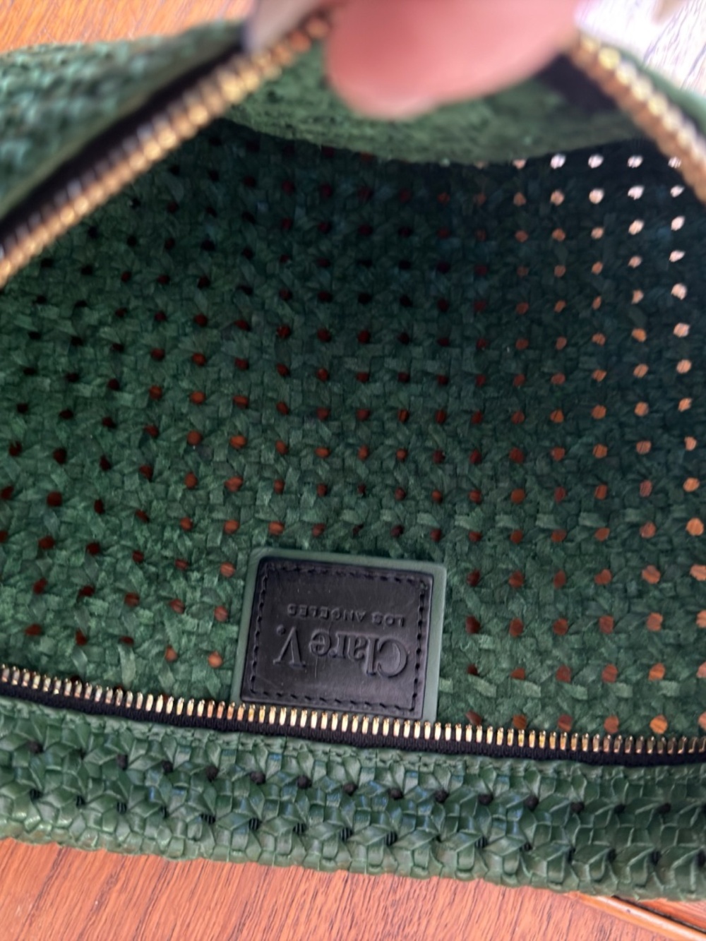 Evergreen woven rattan CLARE V grande fanny - Picture 5 of 7